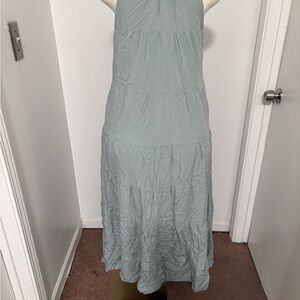 Relaxed Tiered Maxi Dress in Sage Green